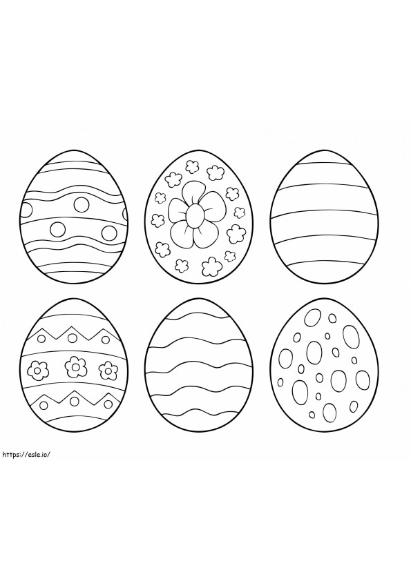 huevos de pascua 2 para colorear