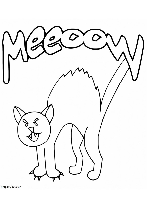 Wütende Katze