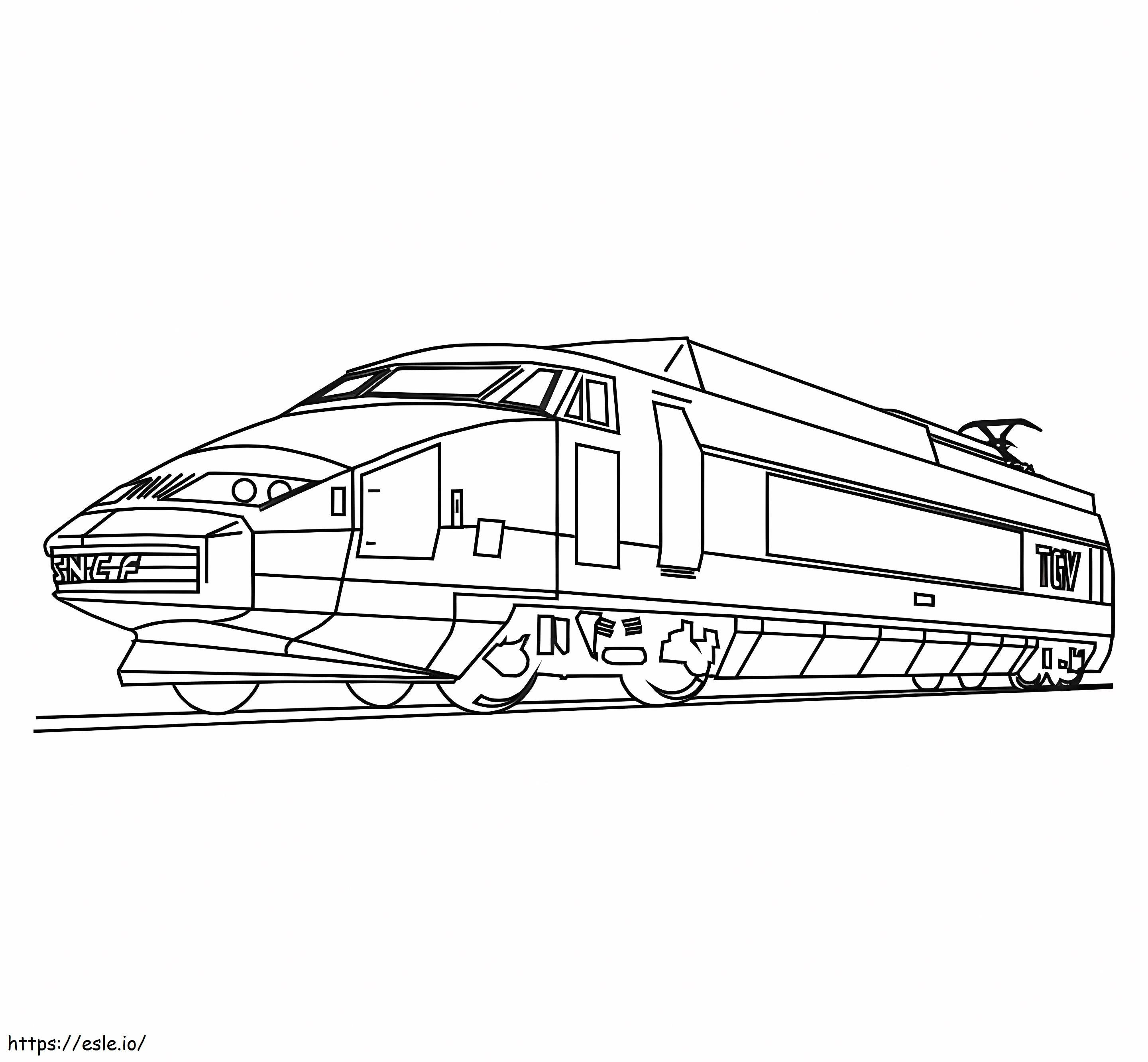 Train To Print coloring page