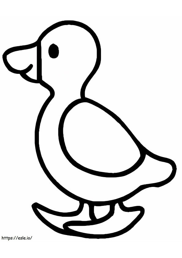 Duckling For 1 Year coloring page
