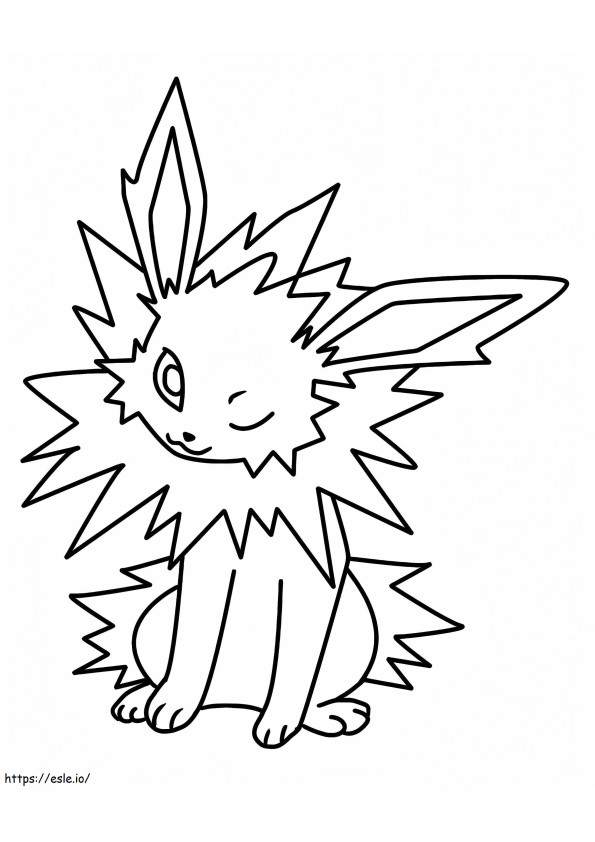 Jolteon 5 coloring page