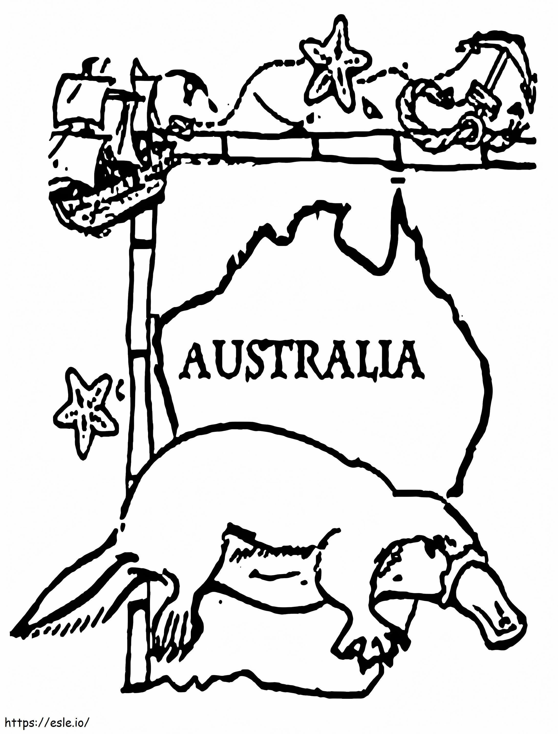 オーストラリアのカモノハシ ぬりえ - 塗り絵