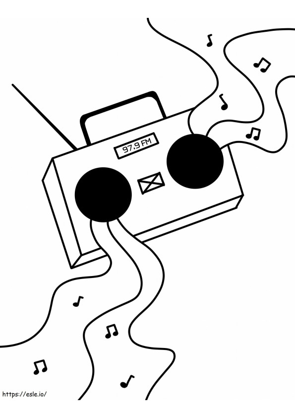 Perfecta Radio Scaled coloring page