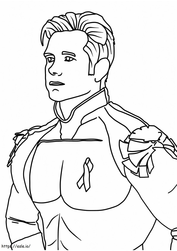 Homelander From The Boys coloring page