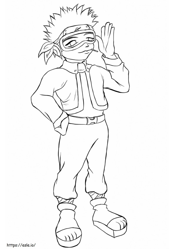 Funny Obito coloring page