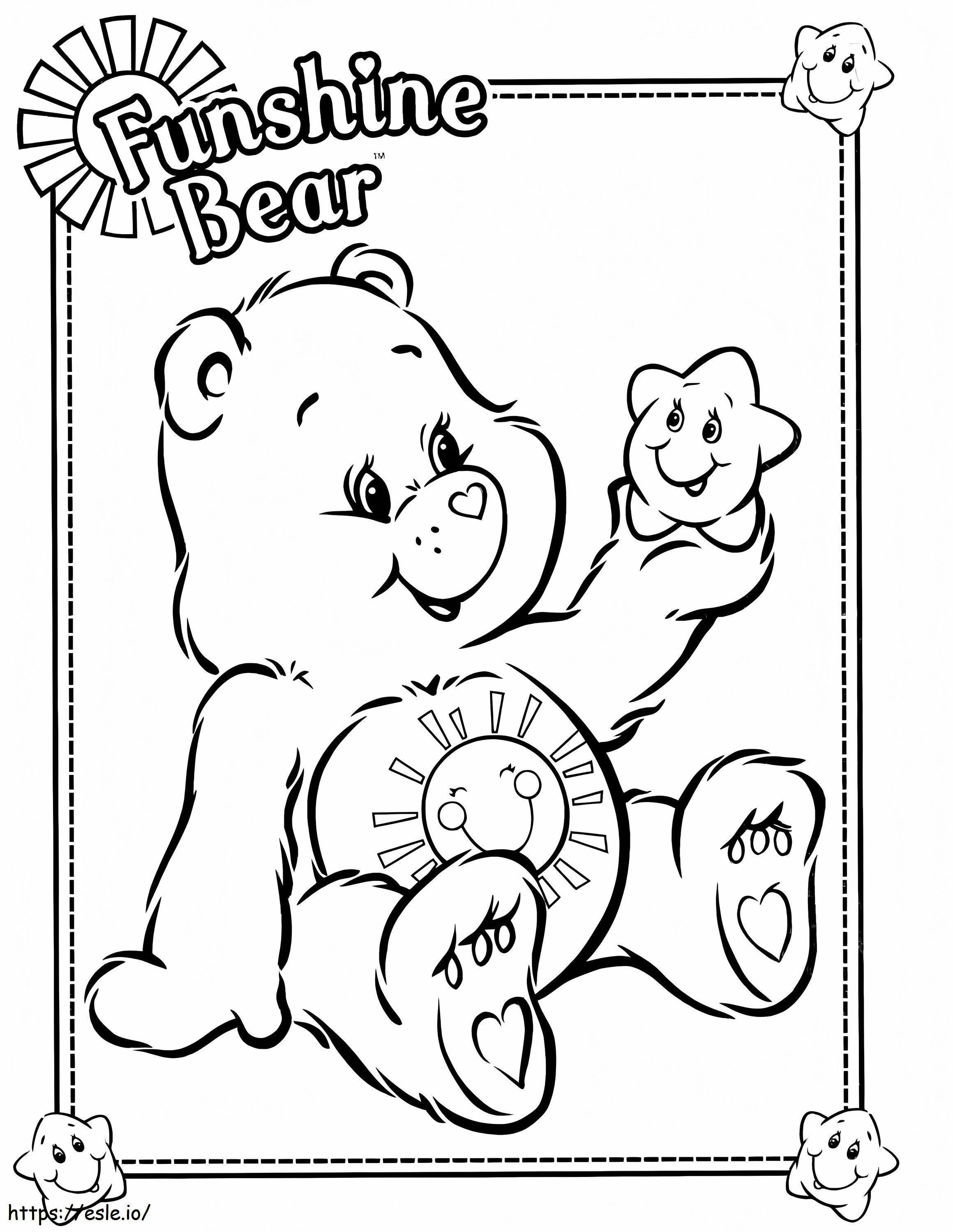 Funny Bear coloring page