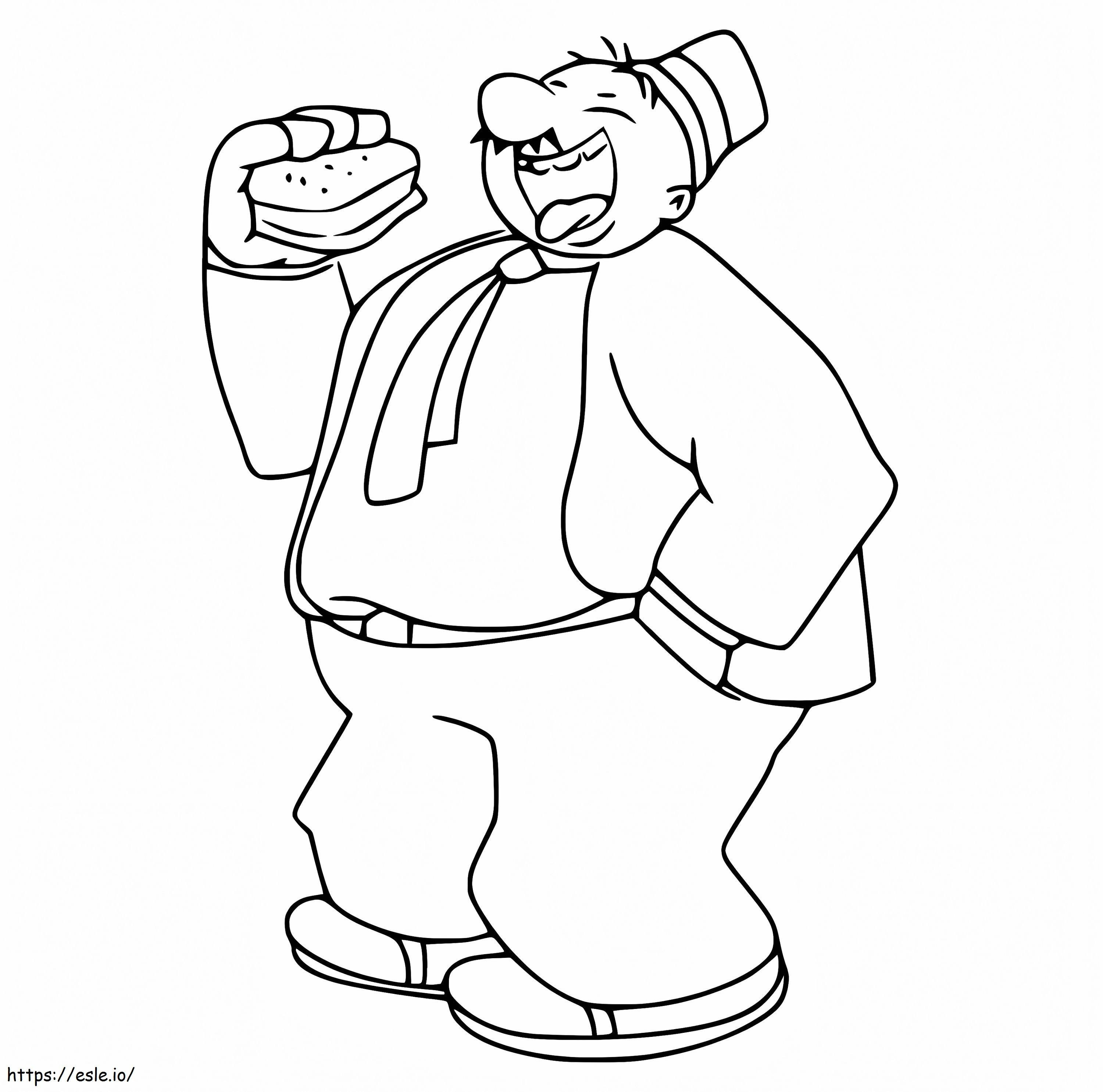 J Wellington Wimpy From Popeye coloring page