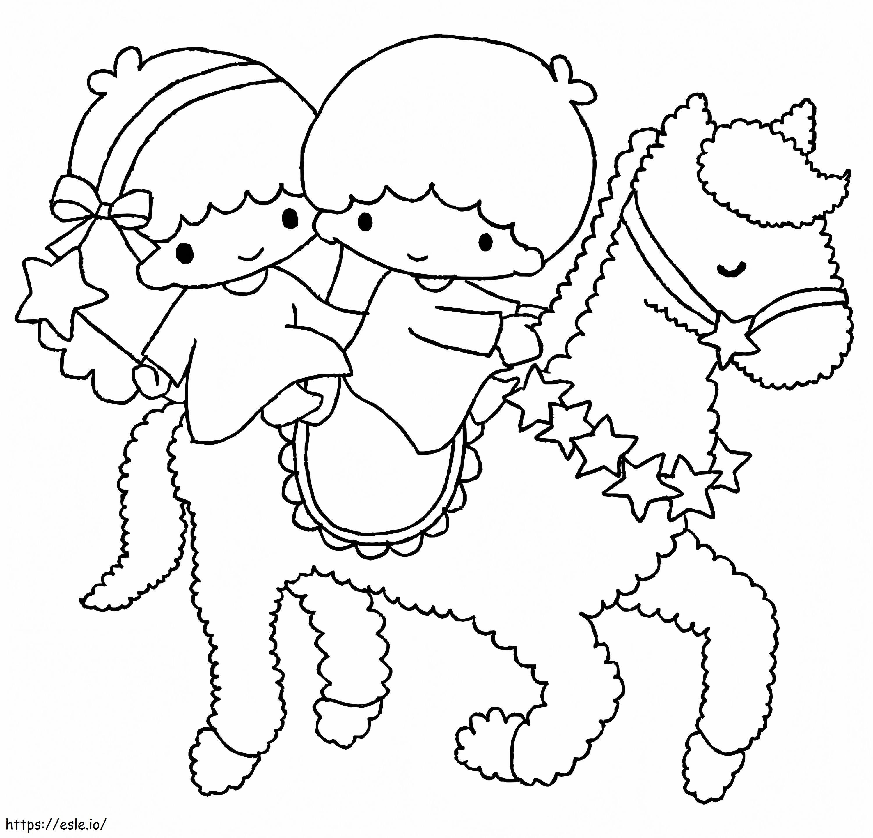 Little Twin Stars 13 coloring page