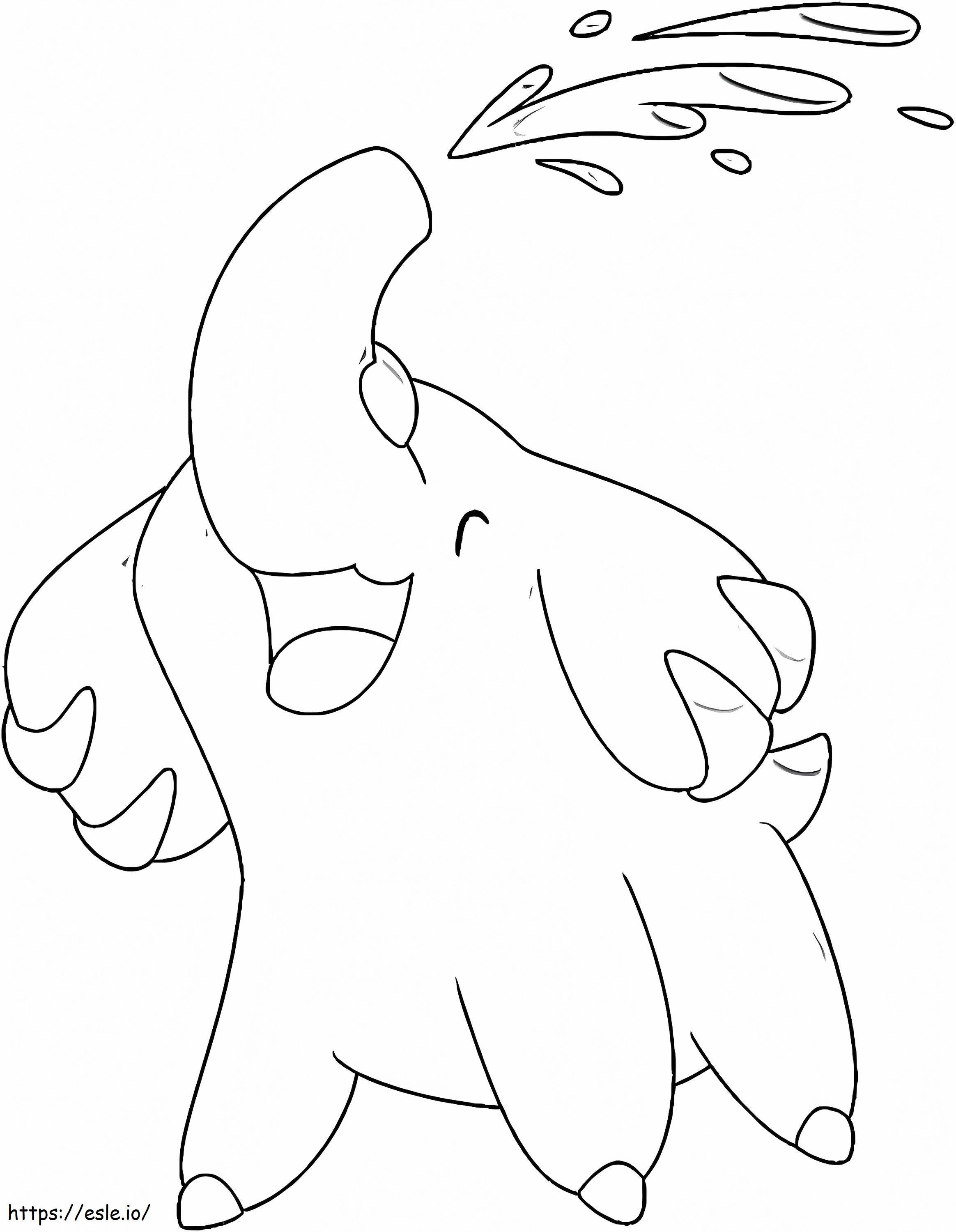 coloring pages of donphan pokemon