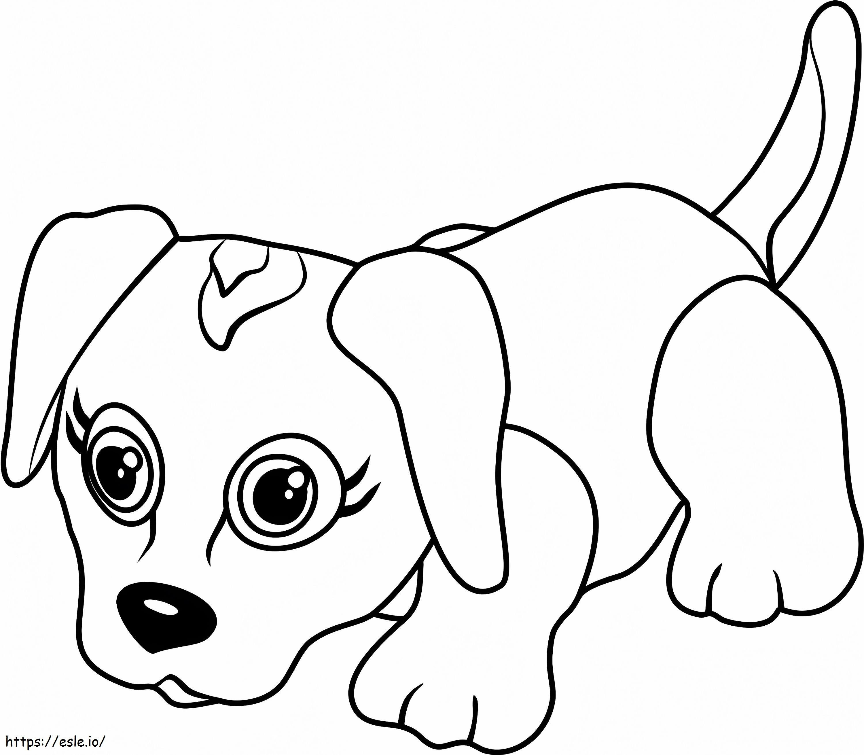 Beagle lemmikkiparaati värityskuva