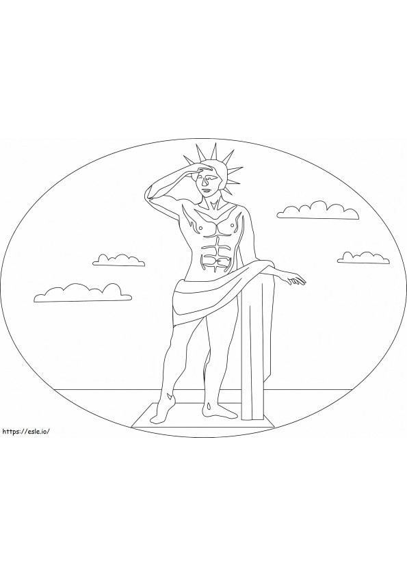 Colossus Of Rhodes coloring page