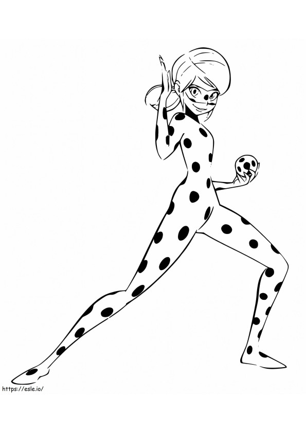 Awesome Miraculous Ladybug coloring page