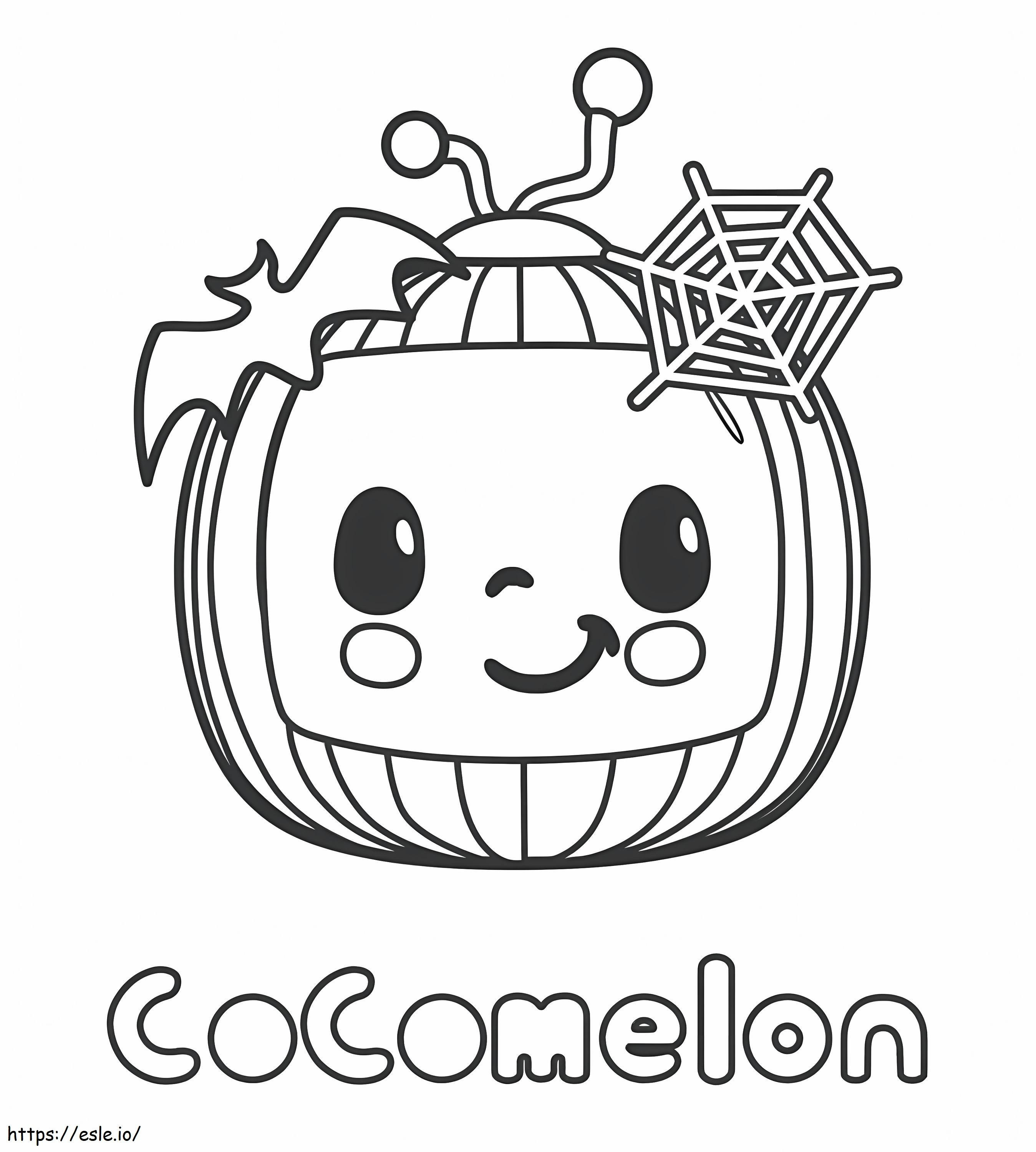 Logo Halloween Cocomelon kolorowanka