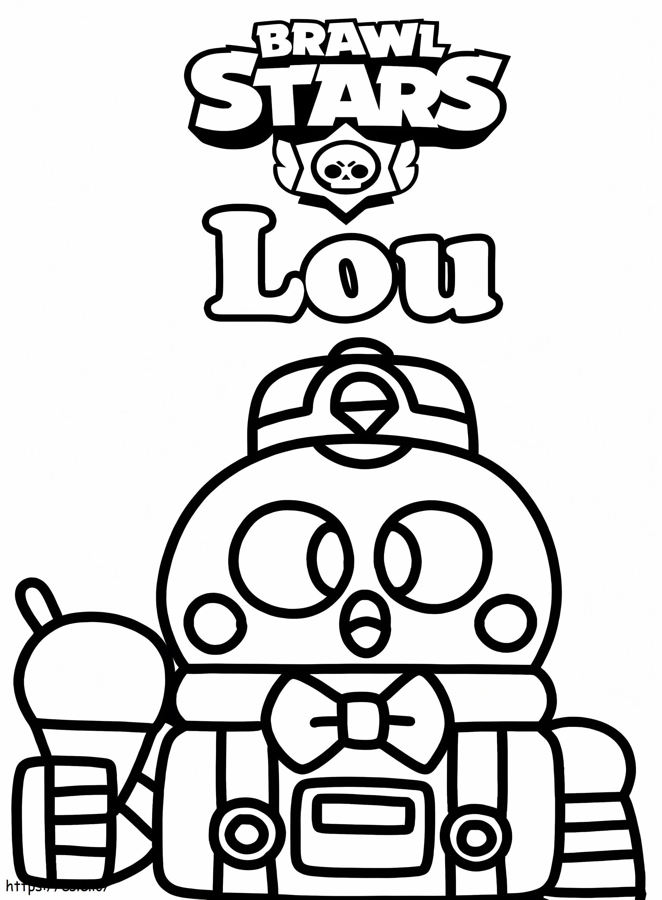 Lou Brawl Stars 3 kolorowanka