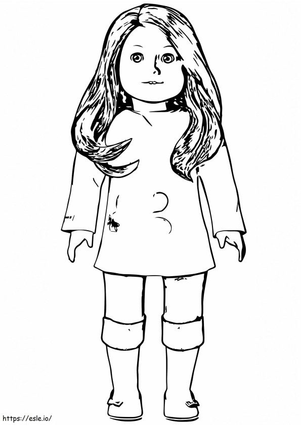 American Girl 6 coloring page