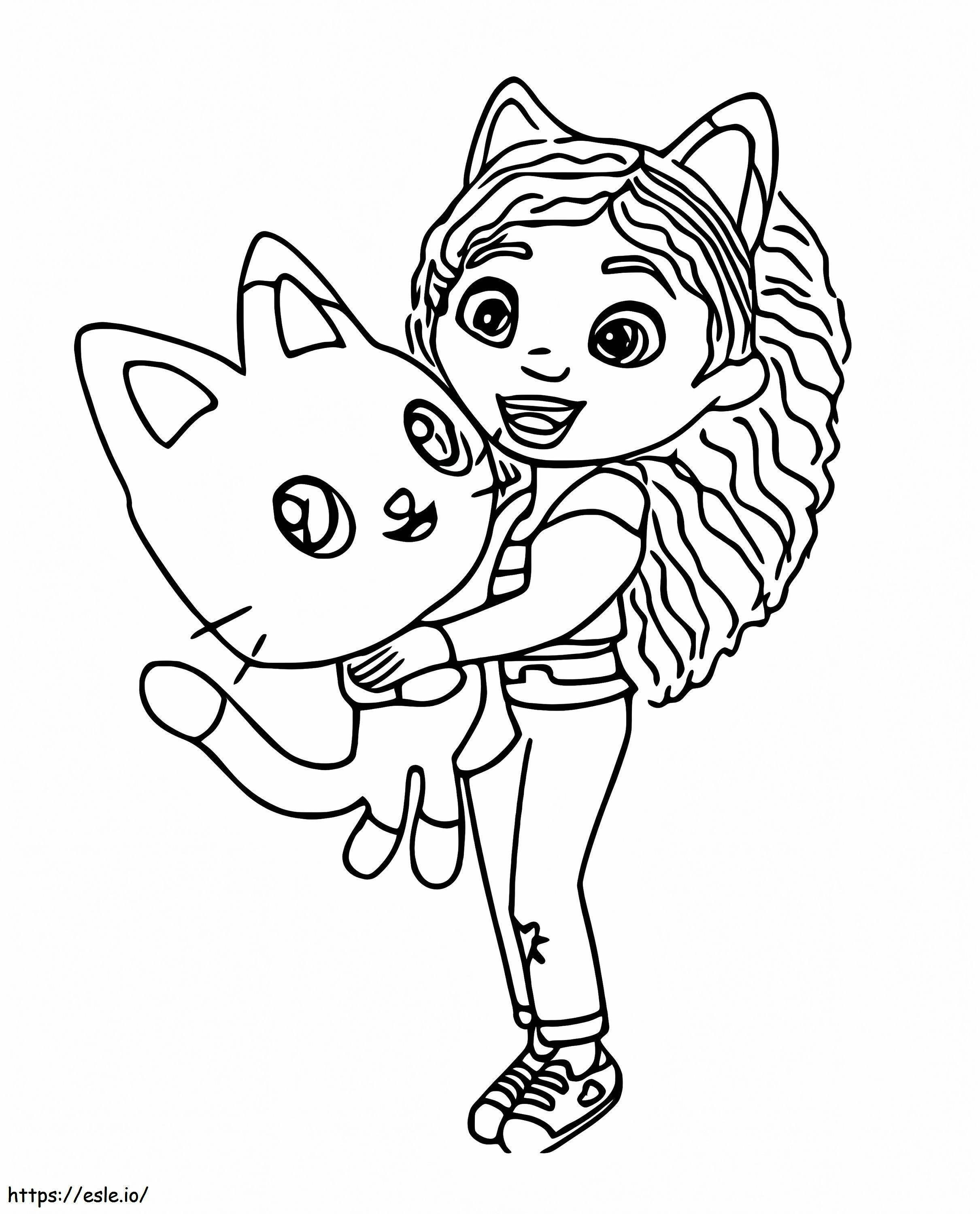 Gabby And Pandy Paws coloring page