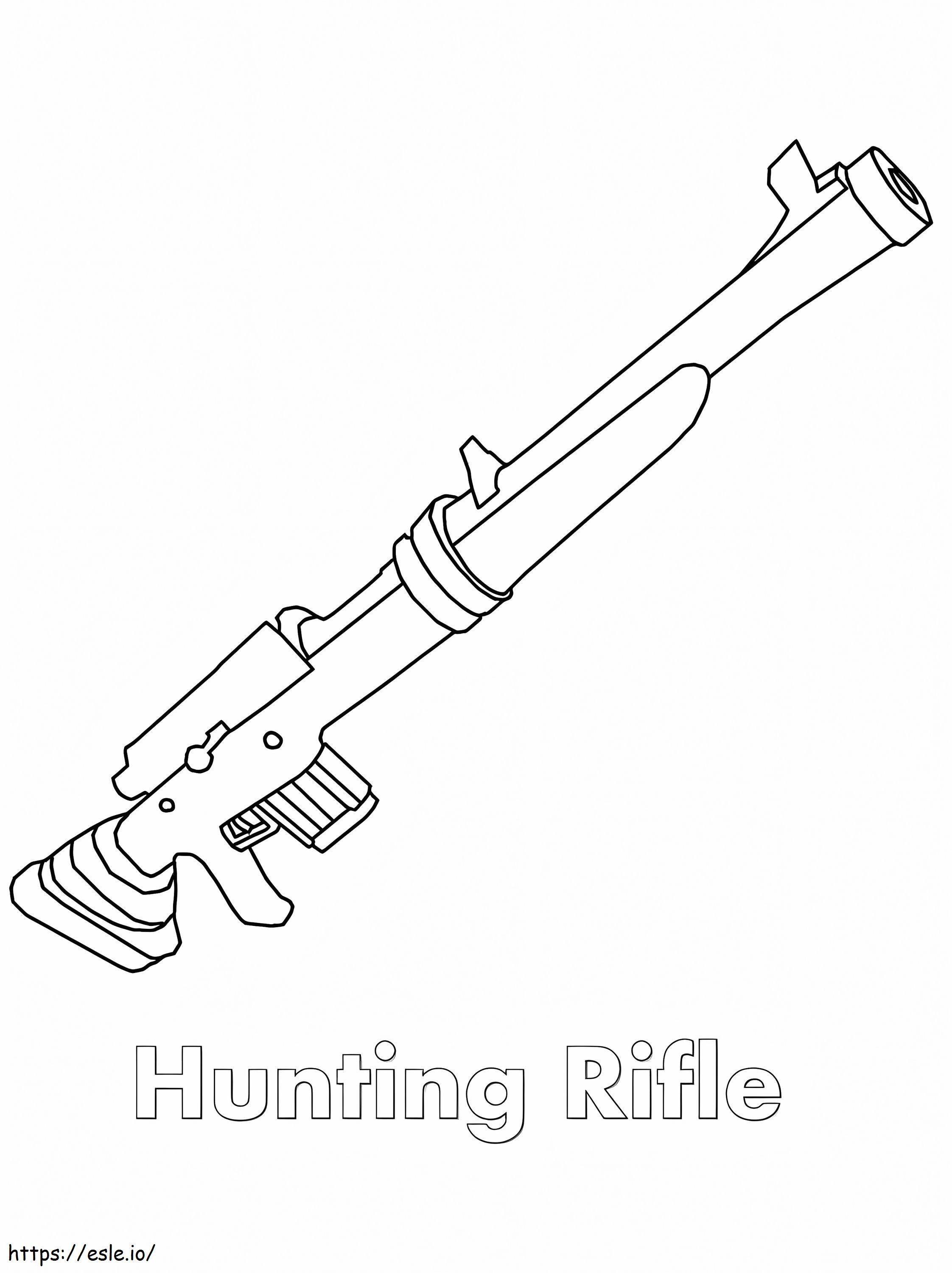 Rifle de caza para colorear