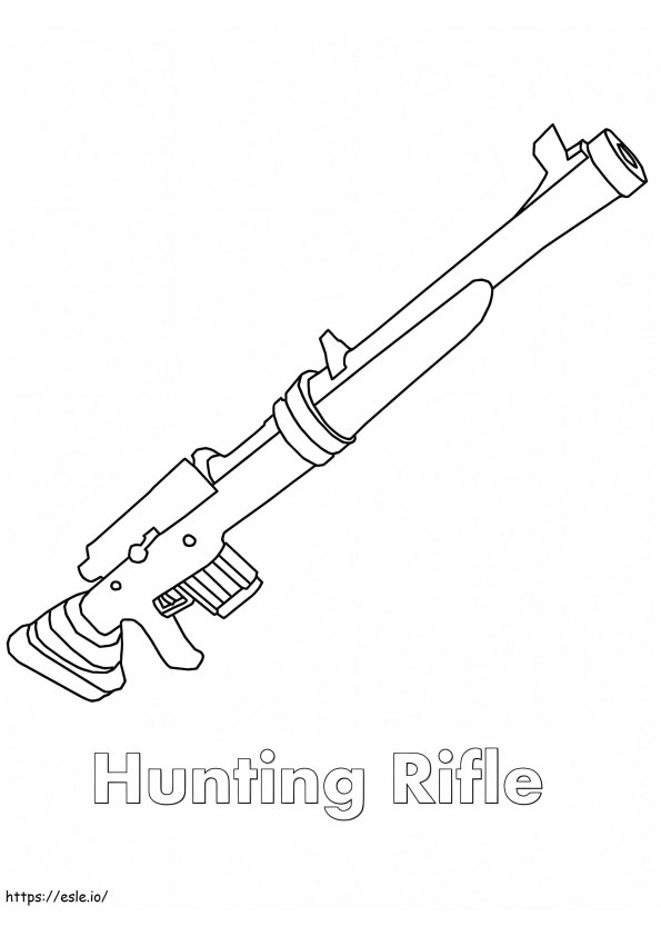 Rifle de caça para colorir