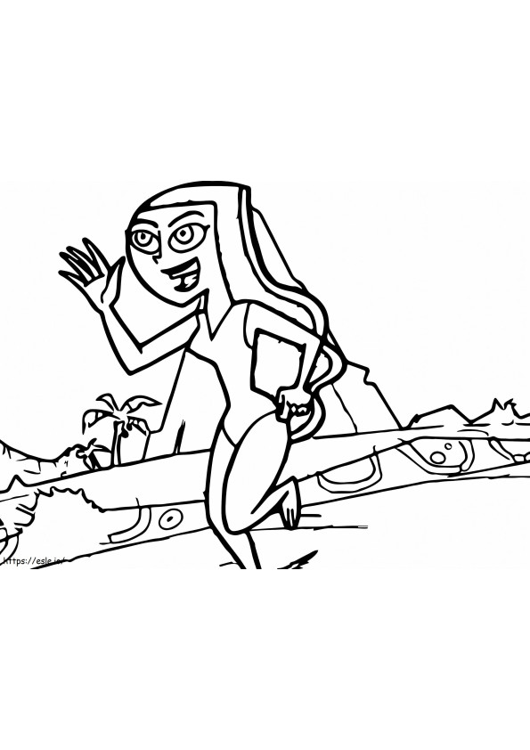 Paulina On The Beach coloring page