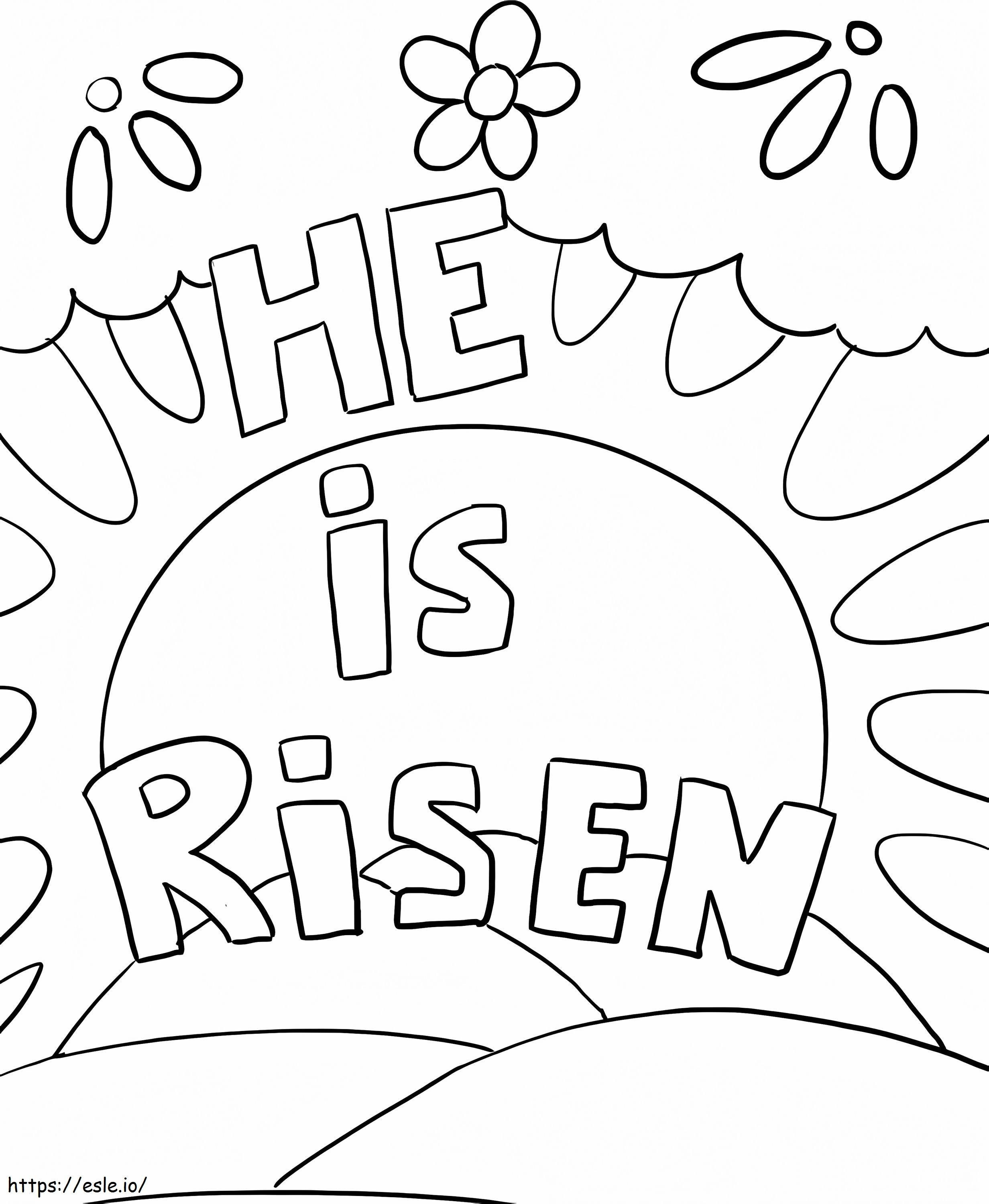 He Is Risen 1 coloring page