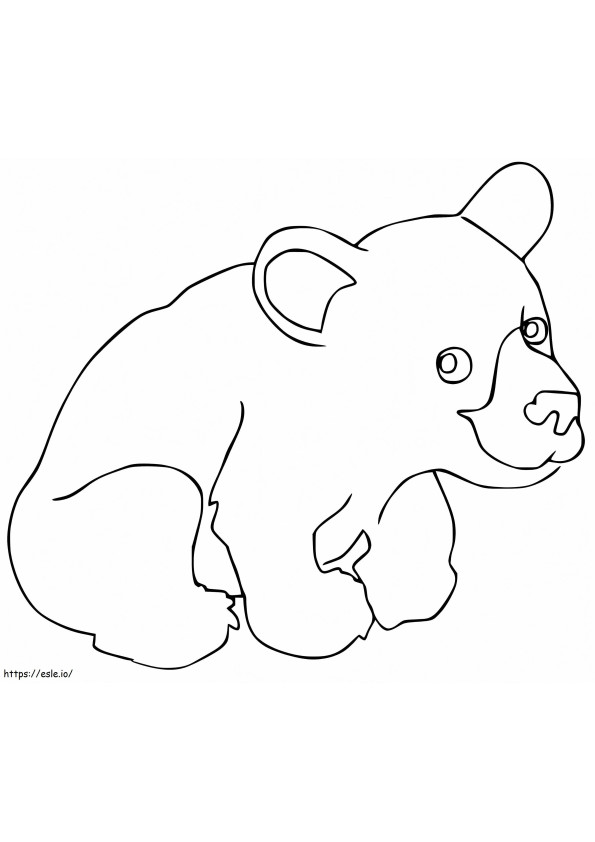 Ursul brun 11 de colorat