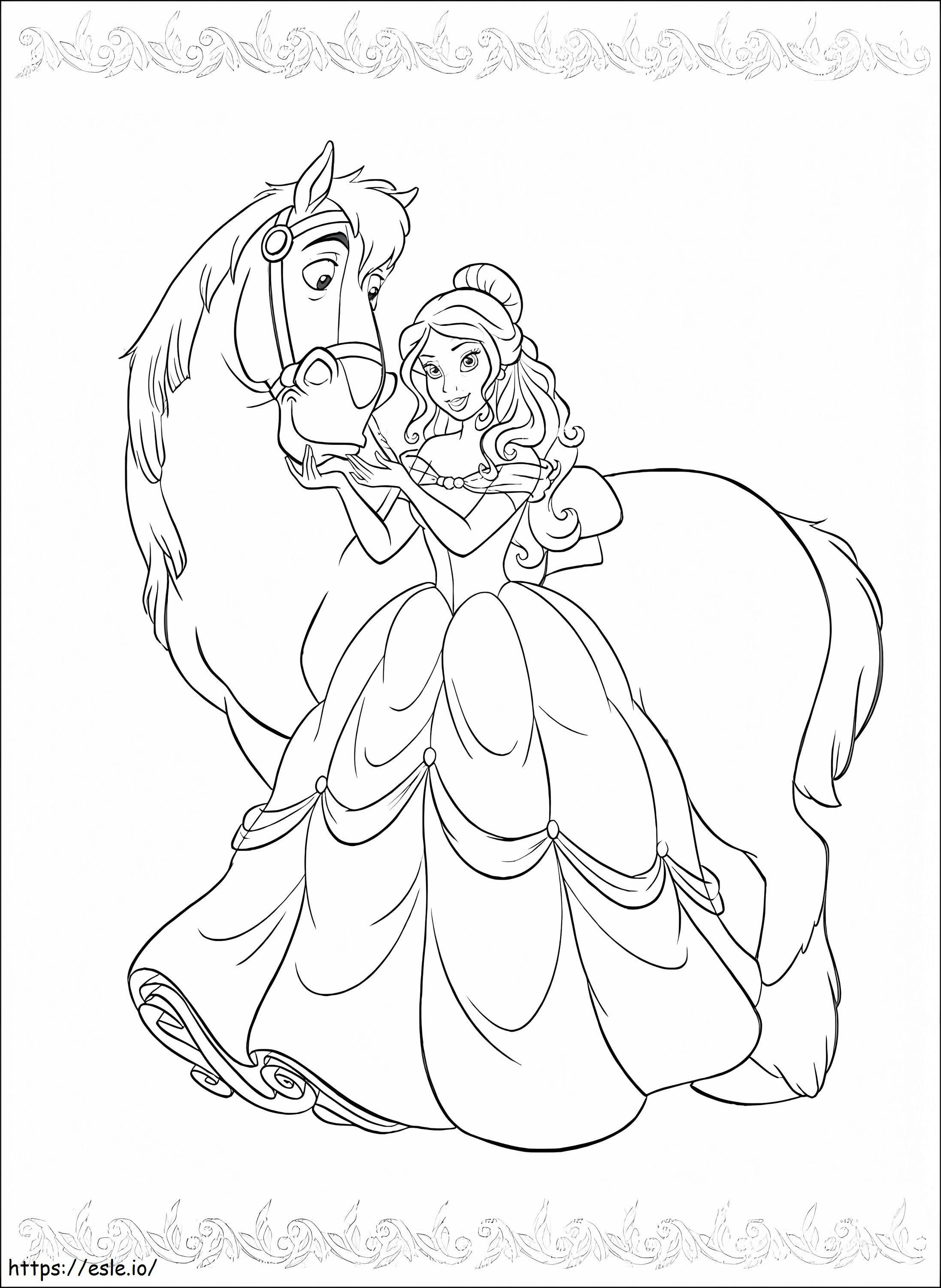 Princess Elena And The House coloring page