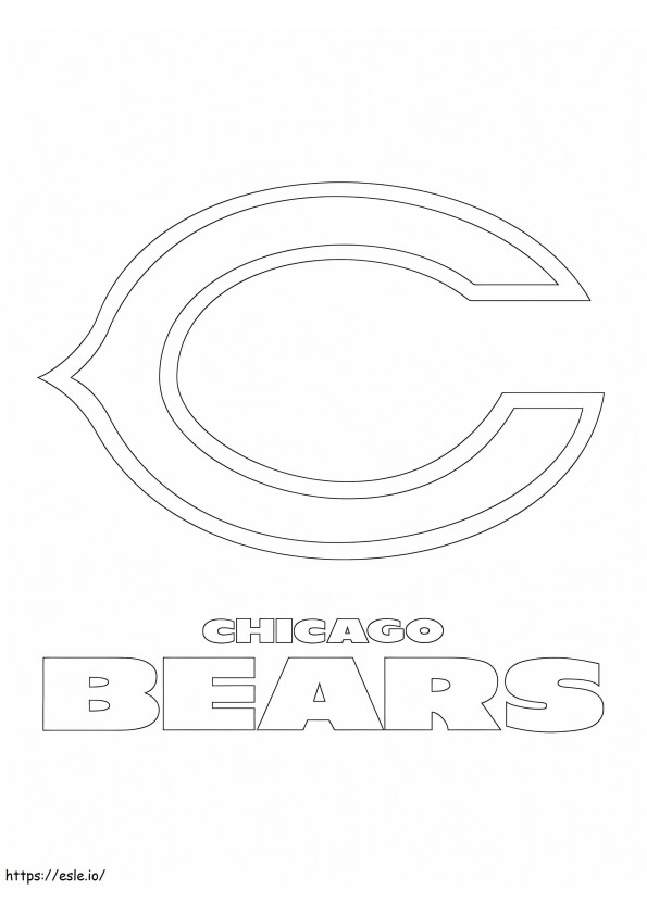Logo Beruang Chicago Gambar Mewarnai