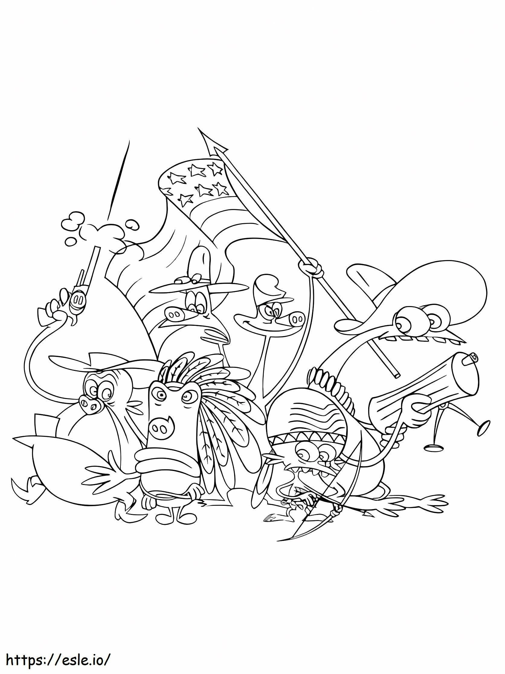 Print Space Goofs coloring page