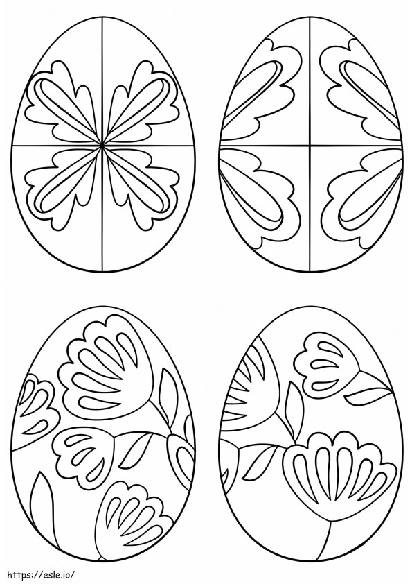 Easter Eggs 7 coloring page