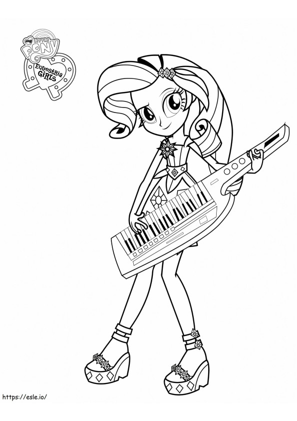 1535163576 Rarity Playing Piano A4 coloring page