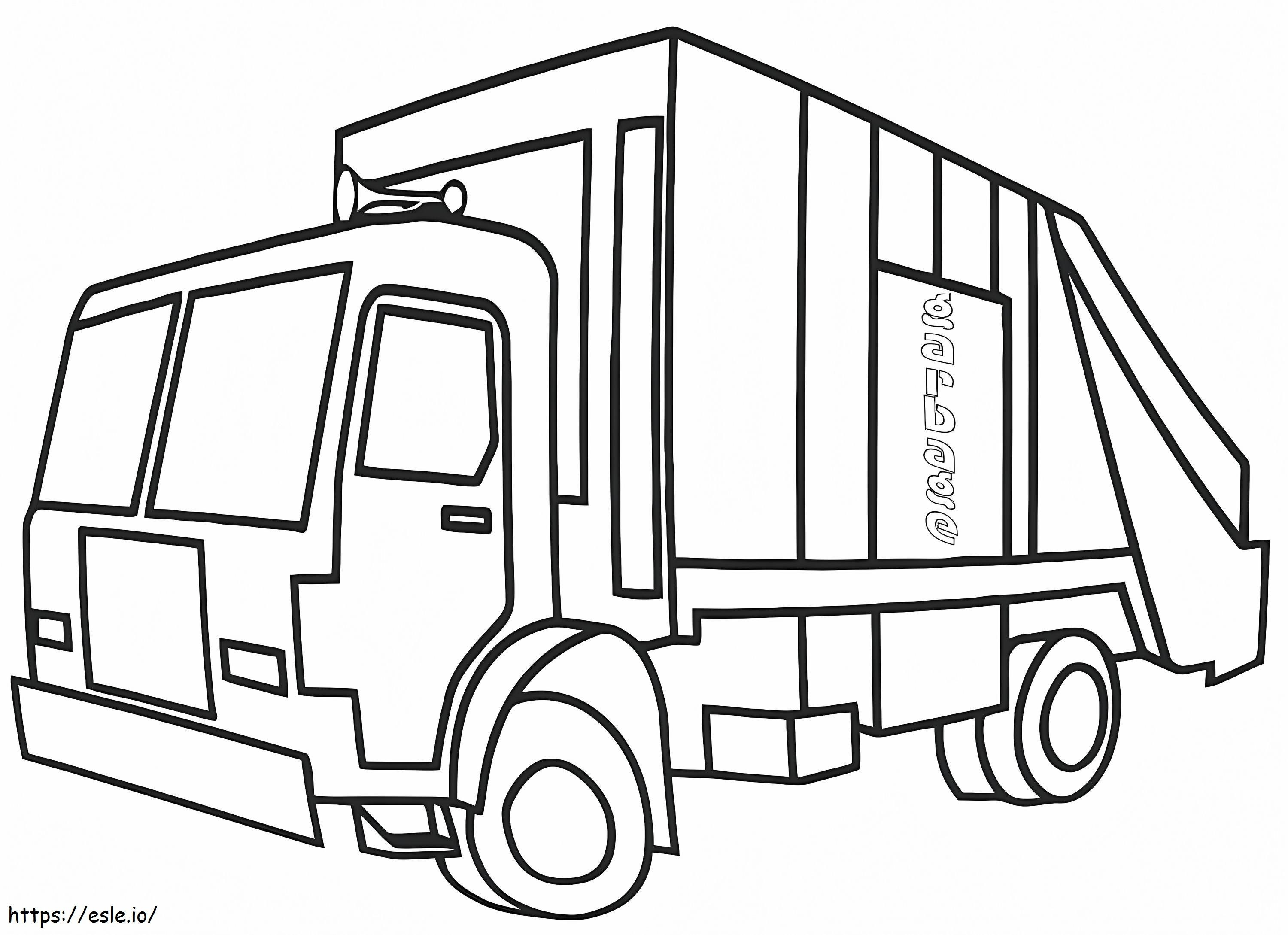 Good Garbage Truck coloring page