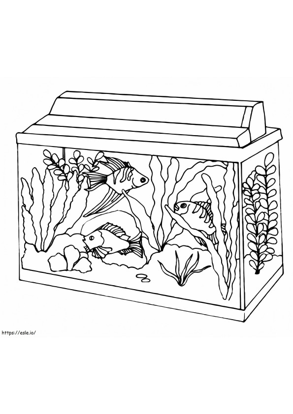 Small Aquarium coloring page