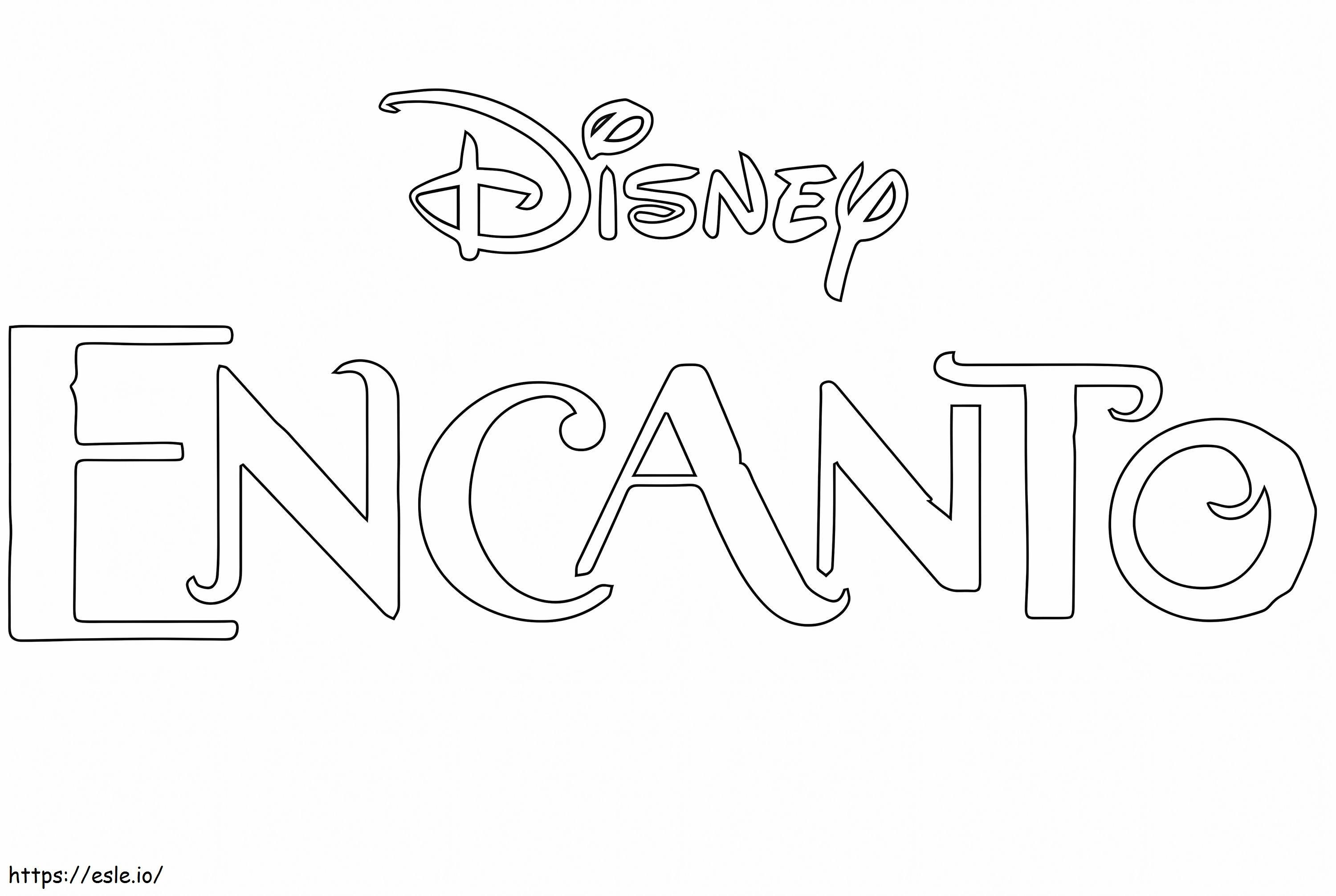 Amuleto com logotipo da Disney para colorir