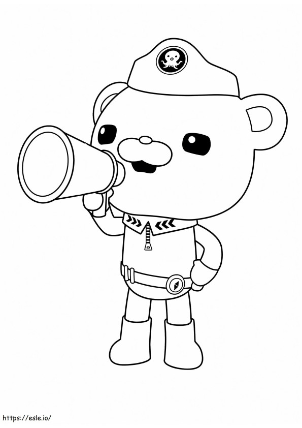 Announcement Captain Barnacles coloring page
