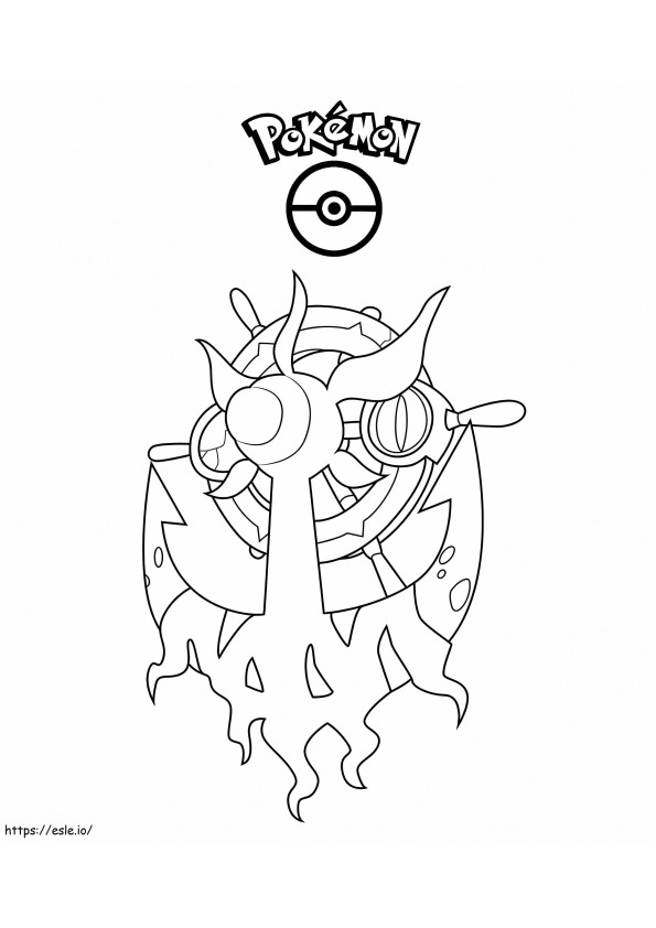 Coloriage Pokémon Dhelmise 2 à imprimer dessin