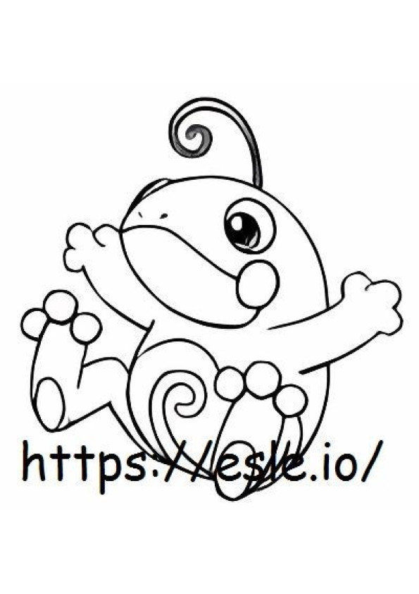 Politoed coloring page
