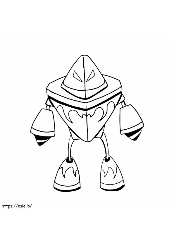 Boy Robot Monster coloring page