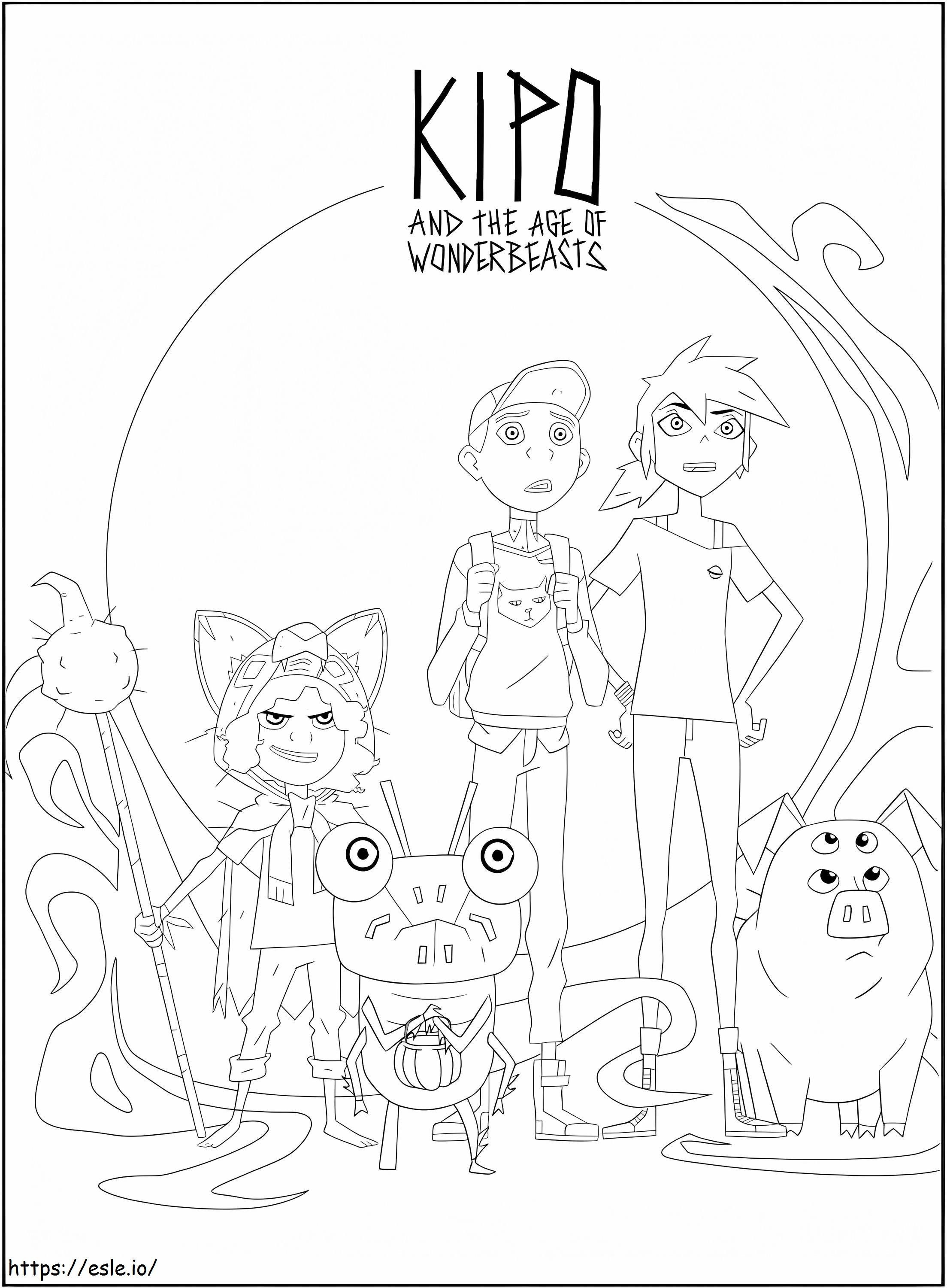 Kipo And The Age Of Wonderbeasts coloring page