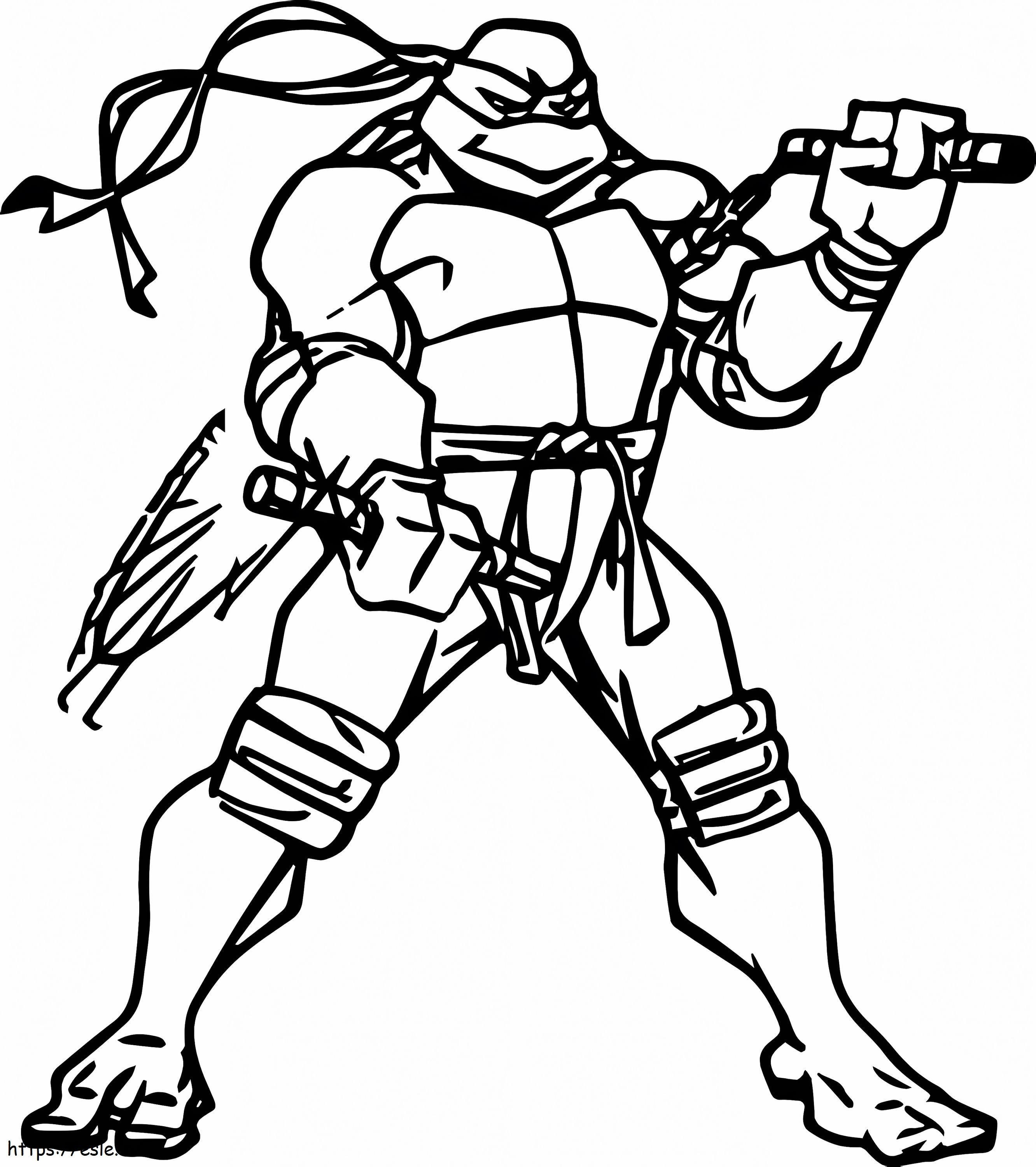 Awesome Michelangelo coloring page