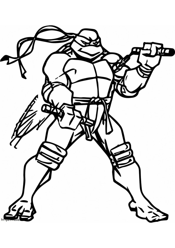 Awesome Michelangelo coloring page