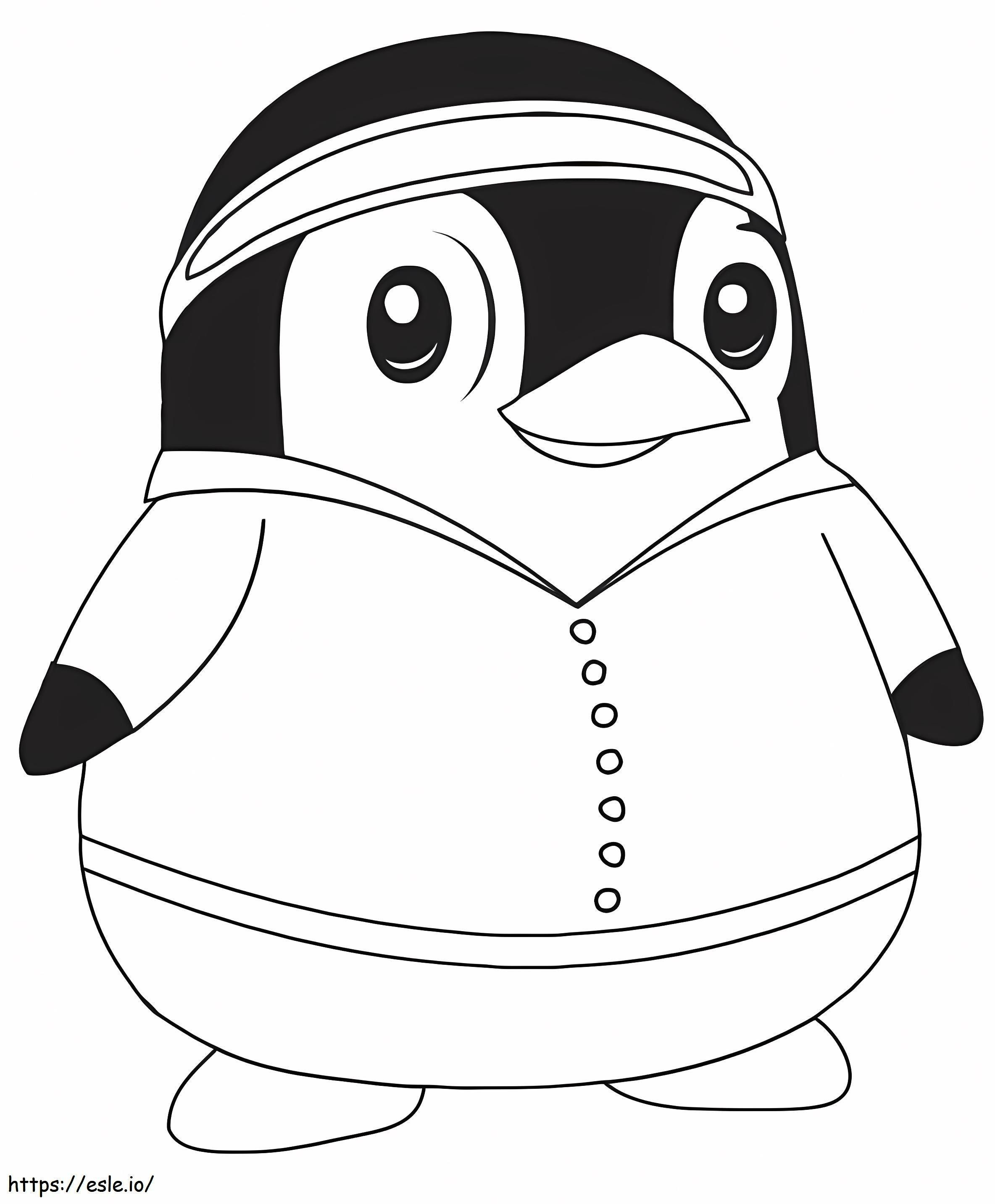 1560153191 Pingüino A4 para colorear