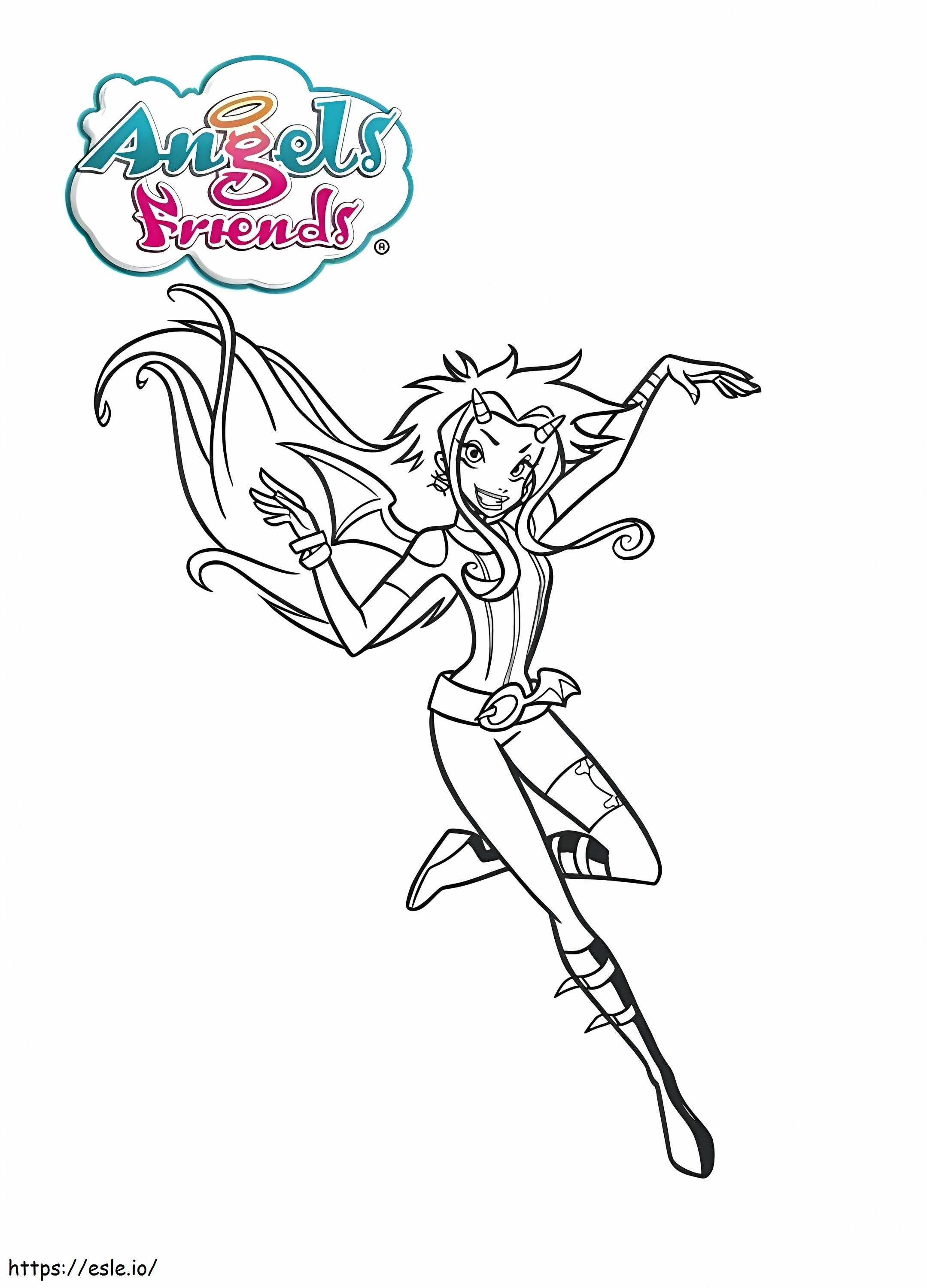 Angels Friends 3 coloring page