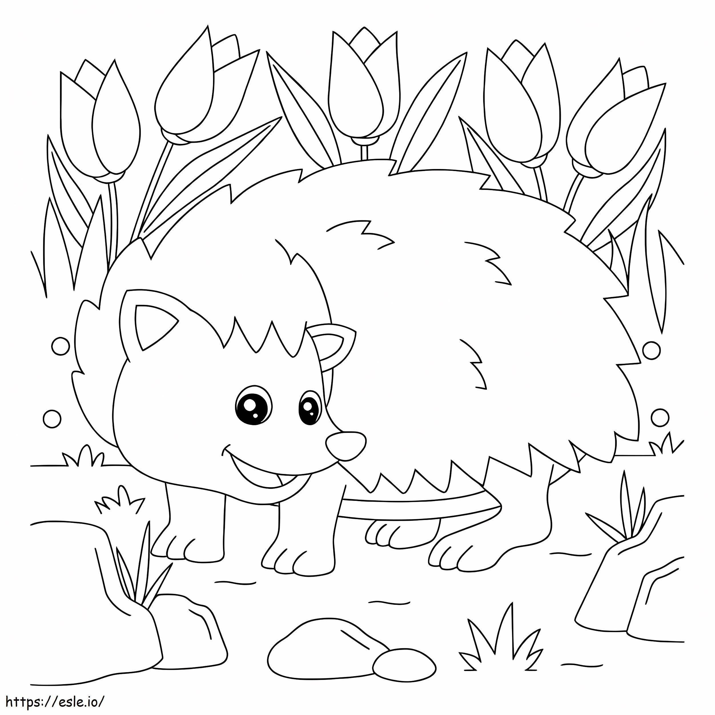 Good Hedgehog coloring page
