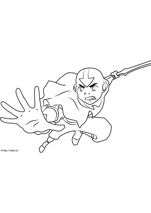 1532490848 Aang Fighting A4 E1600331208547 coloring page