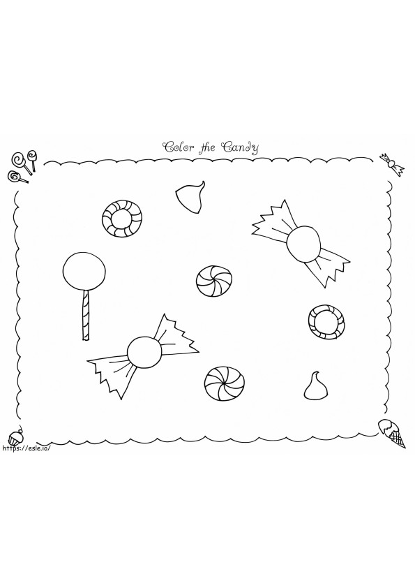 Candyland 3 coloring page