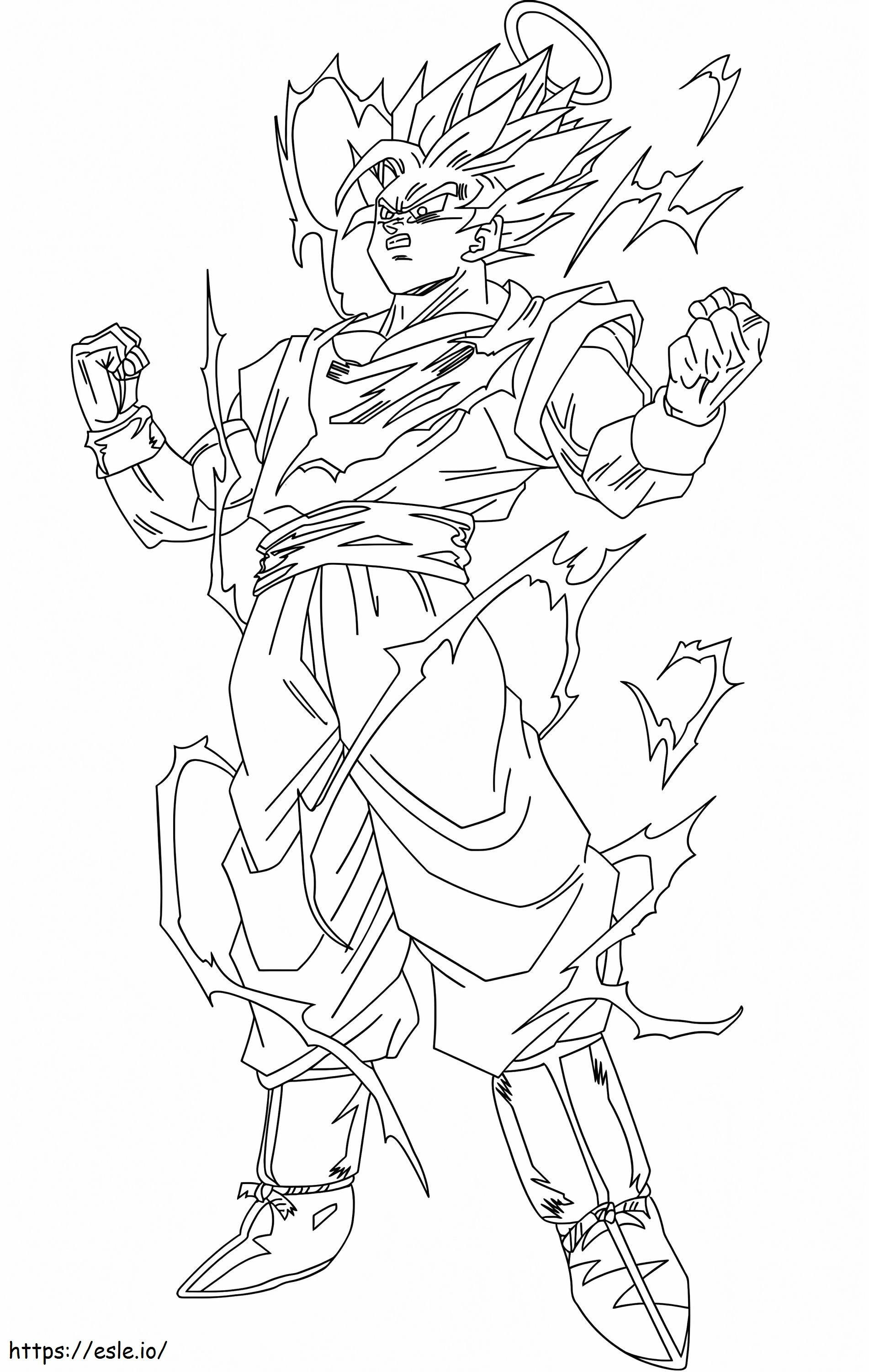 Power Of Goku coloring page