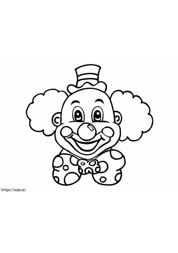 Coloriage Bébé Clown à imprimer dessin