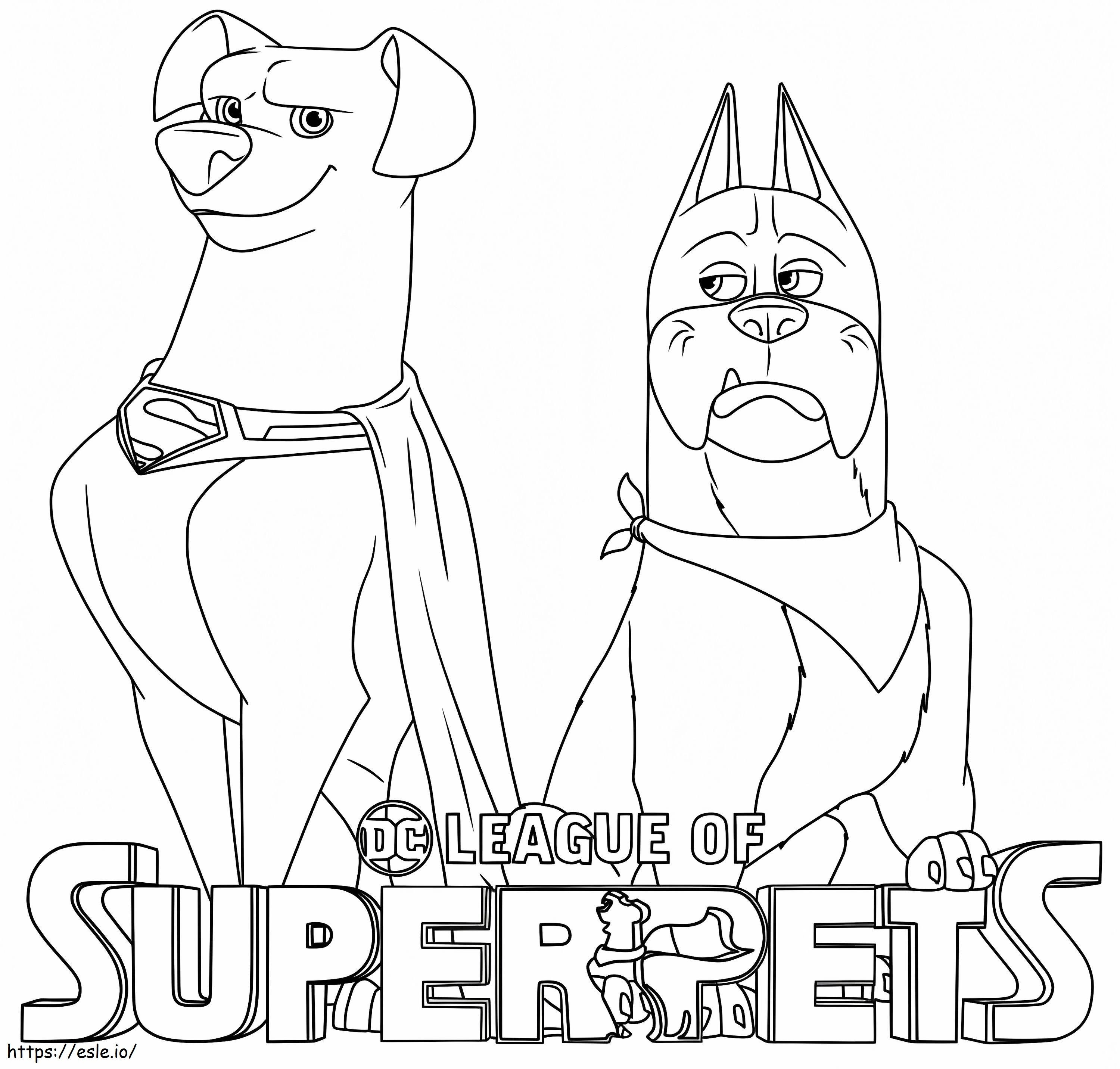 Krypto And Ace coloring page
