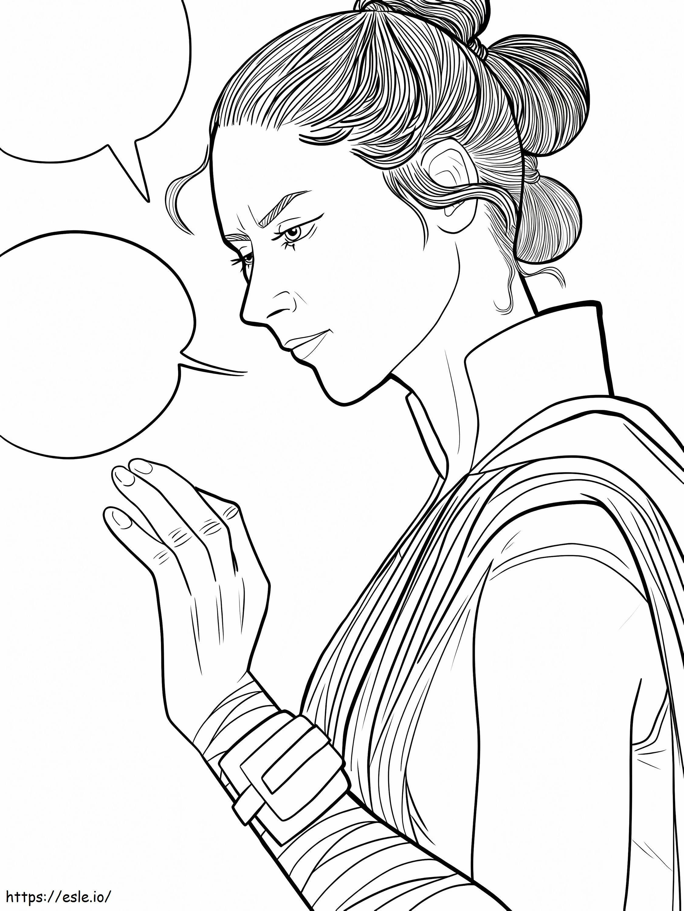 Rey Is Talking coloring page