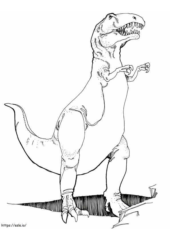 Tyrannosaurus dinosaurus värityskuva